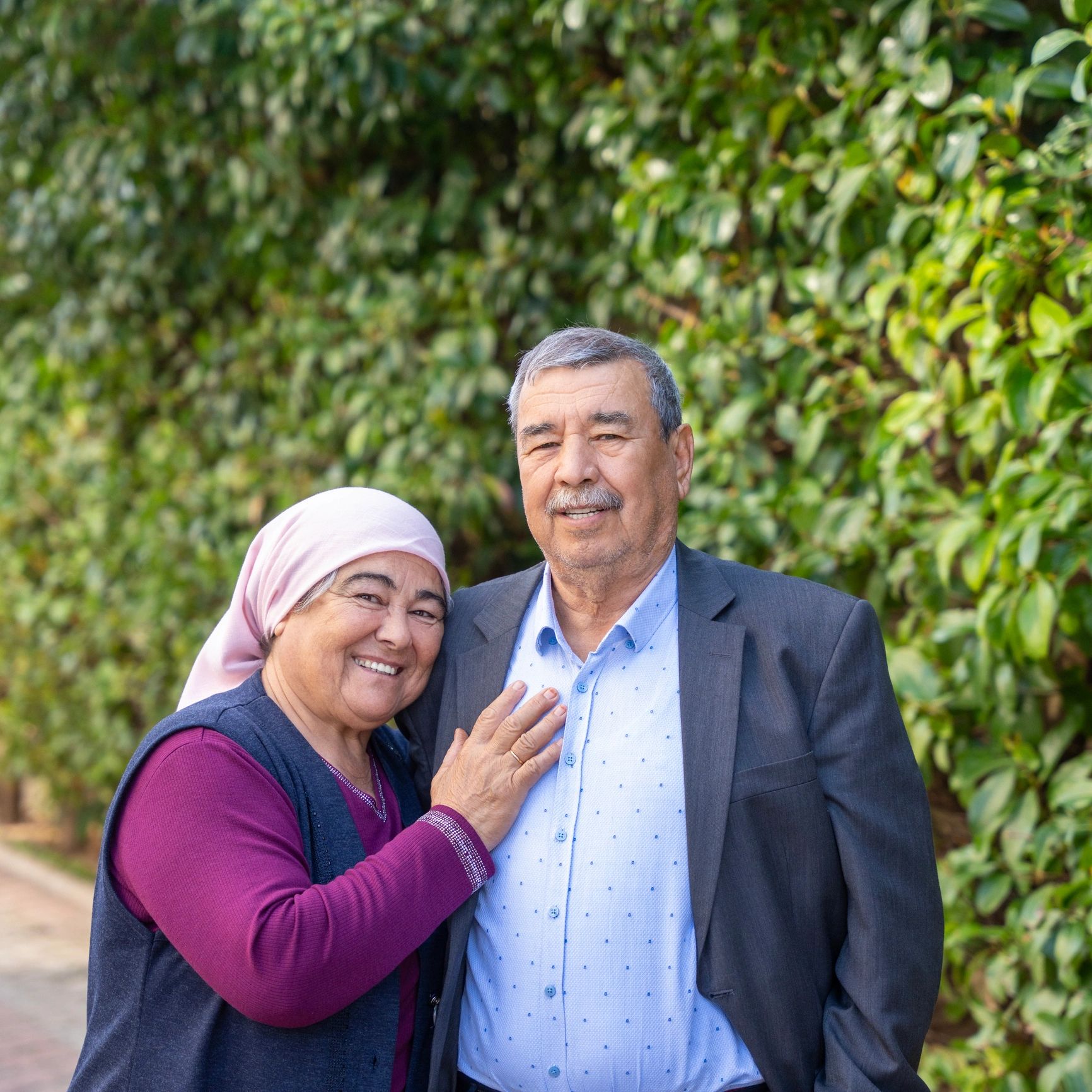 Smiling couple portrait
