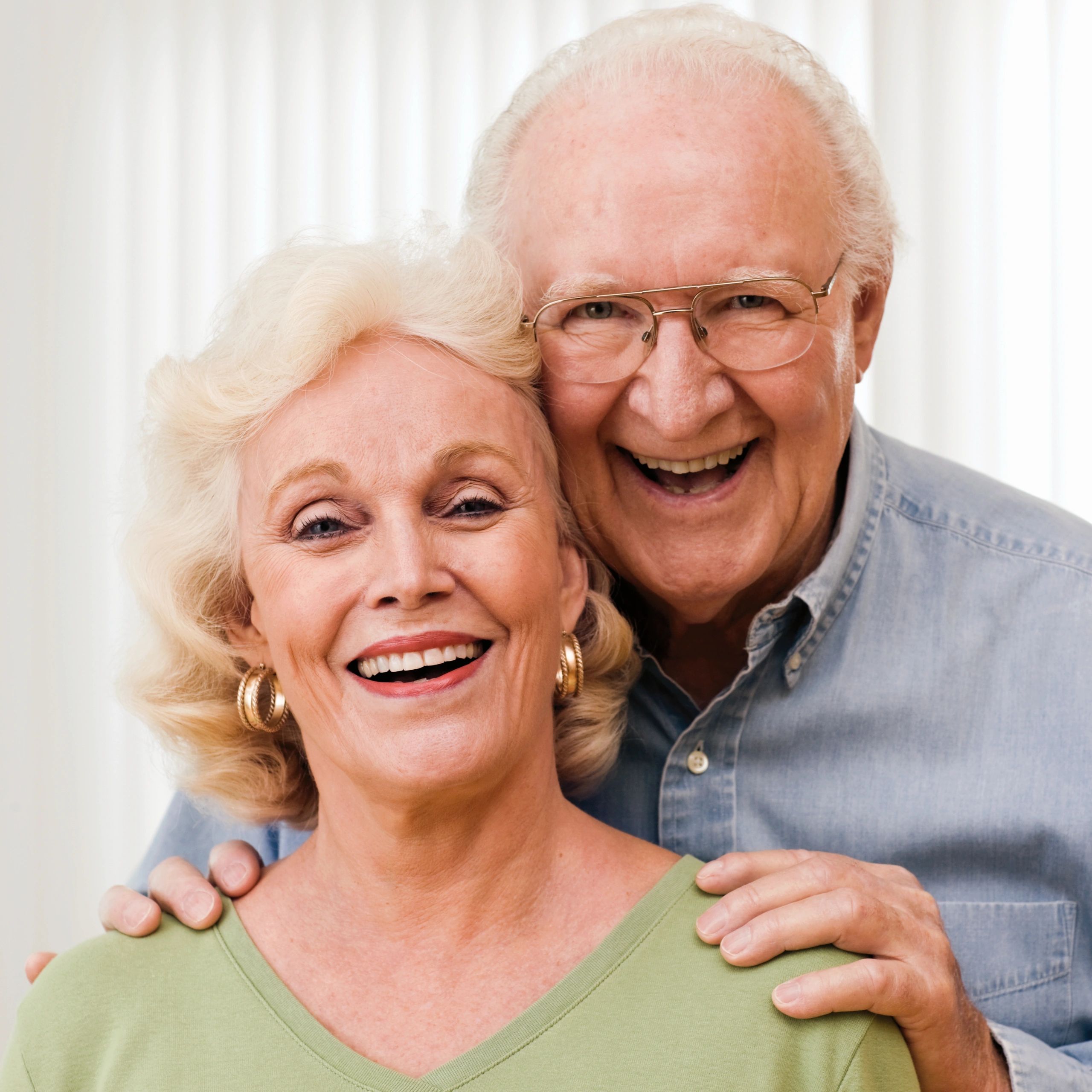 Smiling senior couple portrait